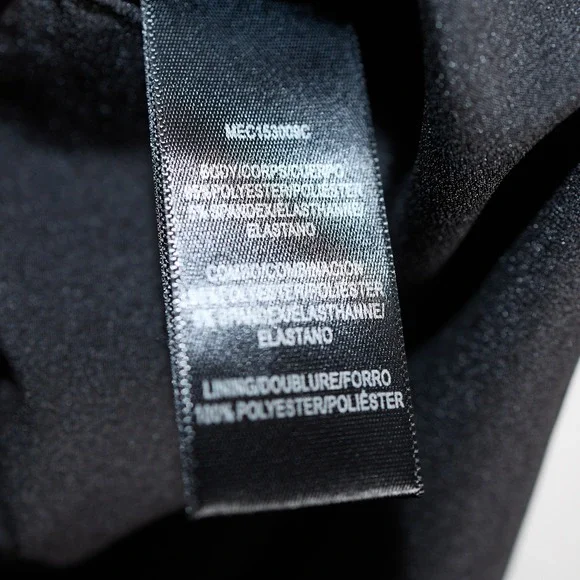 Halston Womens Black Halter Satin Trim Mini Cocktail Dress Front Key Hole Size 8 - Picture 12 of 13